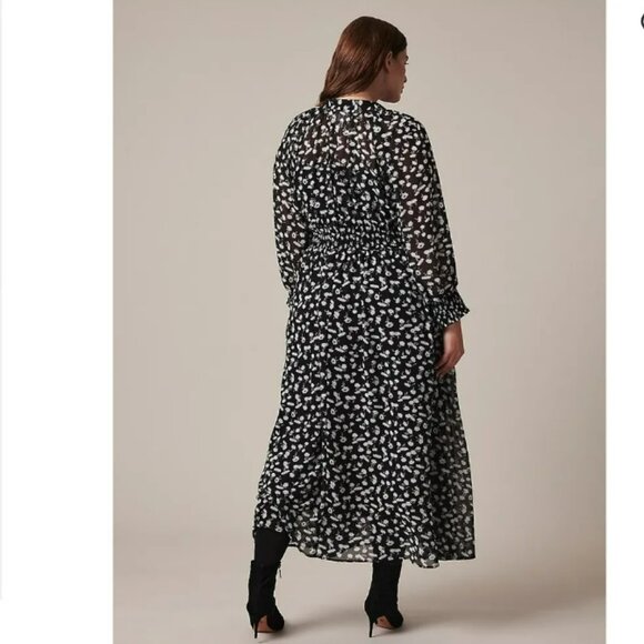 Hudson North Plus Smocked Waist Midi Dress No lining - Picture 13 of 15